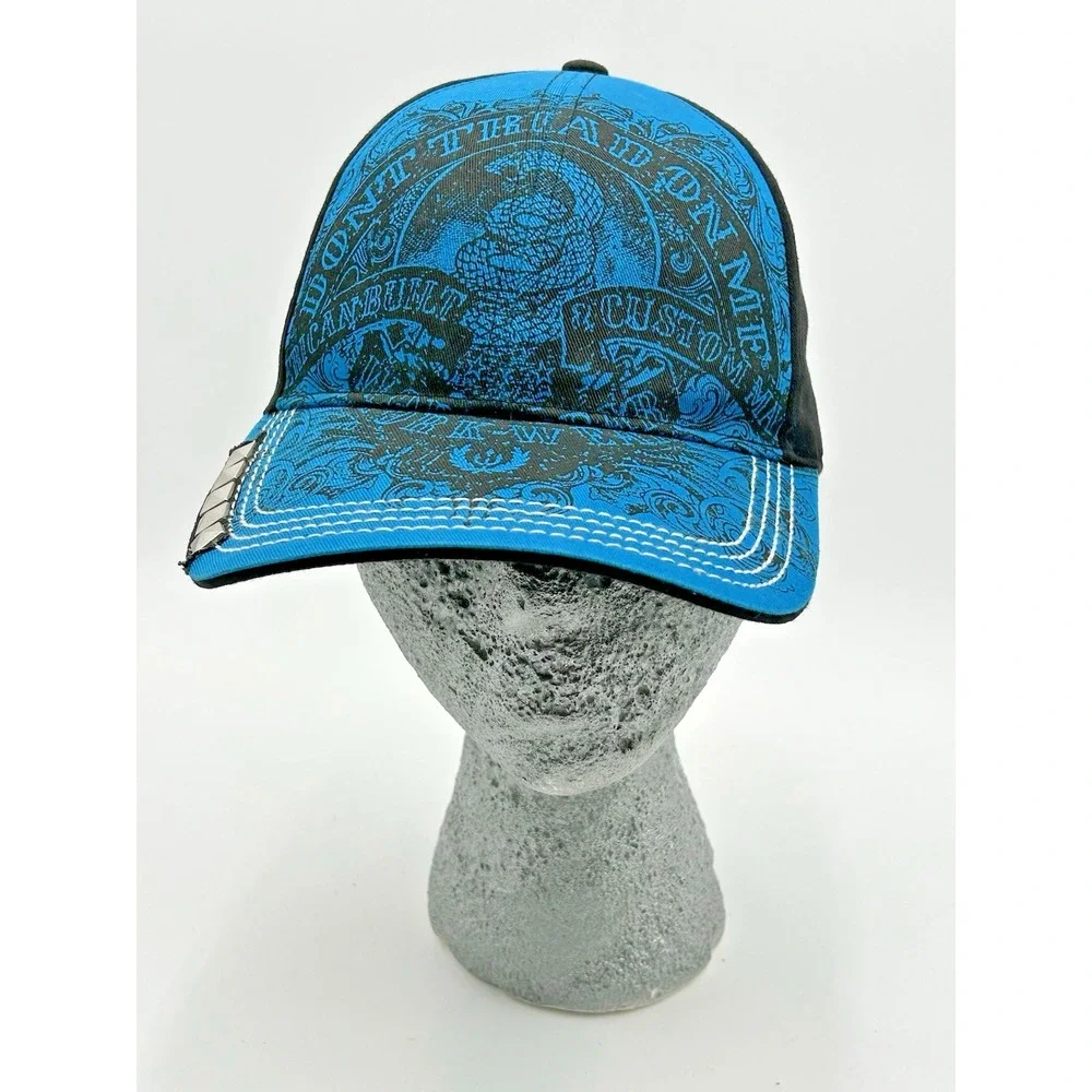Don't Tread On Me Gadsden Snake Snapback Hat Studded‎ Biker Trucker Cowboy
